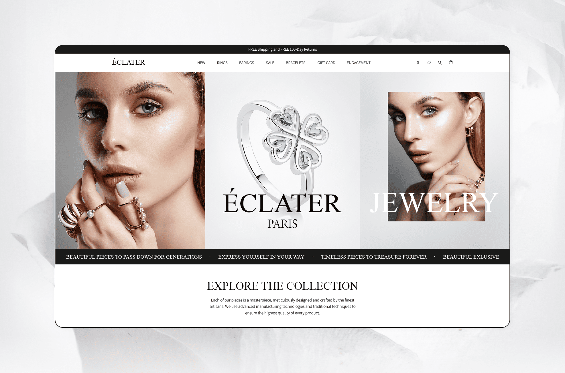 עיצוב אתר ומיתוג חנות תכשיטים - לחצו לצפייה בפרויקט